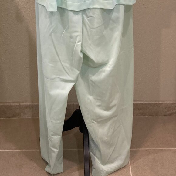 Vintage 1960s Women's Extra Large Pajama Set Lace Panel Raglan Sleeves Button Up - Picture 7 of 14